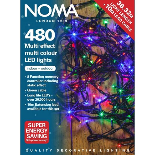 Noma 480 Multicoloured Multifunction LED Christmas Lights Birstall