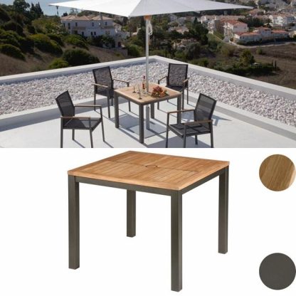 Barlow Tyrie "Aura" 4 Seater 90cm Square Dining Table Set - Image 3